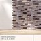 4-Pack Peel and Stick 10.5" x 10.5" Mosaic Tile Backsplash Covers 3.06 Sq. Ft